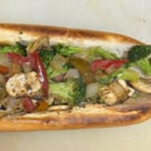 Veggie Grinder Sub.